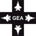 Bild von GEA (JA) zum F-35 Kampfflugzeug RUMANTSCH Kreuz Autoaufkleber